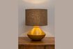 Miniature Yellie table lamp in yellow metal 3