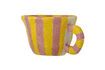 Miniature Yellow and pink stoneware mug Nini 1