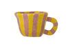 Miniature Yellow and pink stoneware mug Nini 6