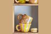 Miniature Yellow and pink stoneware mug Nini 5