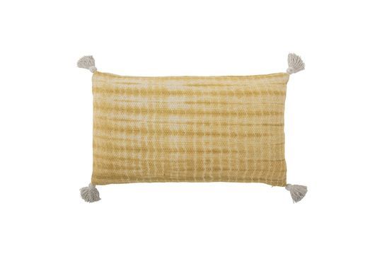 Yellow cushion in recycled cotton Decia