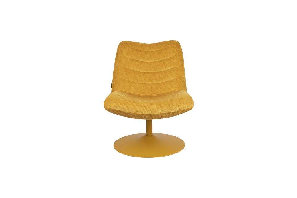 Yellow fabric armchair Bubba - 4