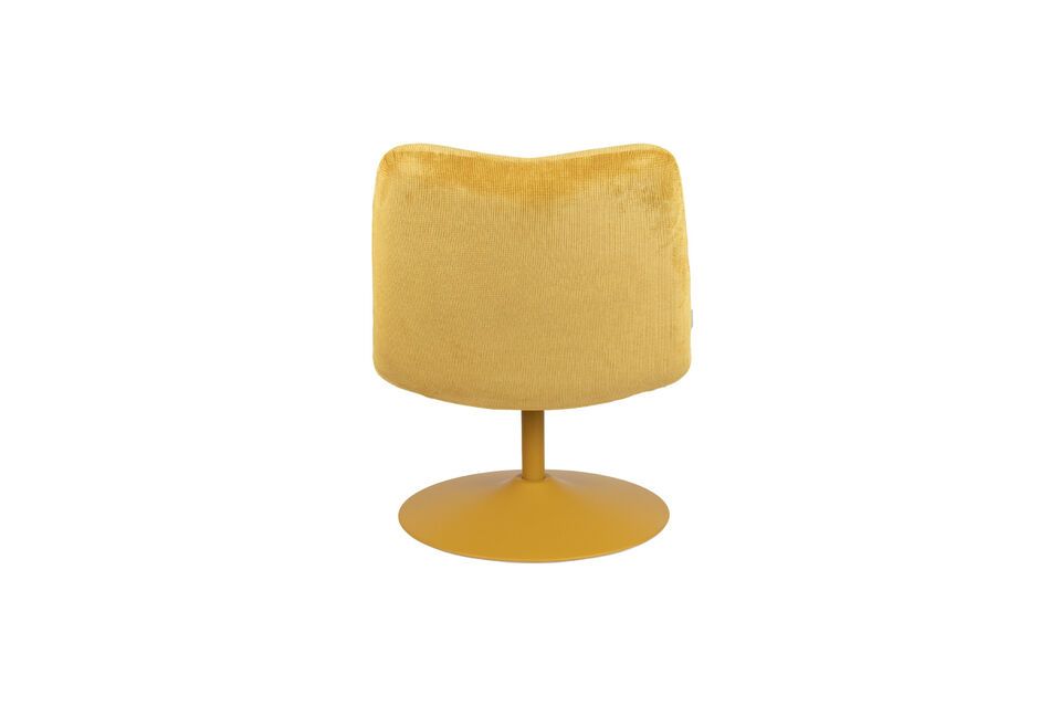 Yellow fabric armchair Bubba - 7