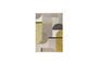 Miniature Yellow fabric rug 200x290 cm Hilton Clipped