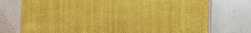 Material Details Yellow fabric rug 200x290 cm Hilton