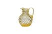 Miniature Yellow glass carafe Diamant 2