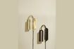 Miniature Zenith brown metal wall lamp 2