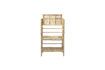 Miniature Zep natural bamboo folding bookcase 9