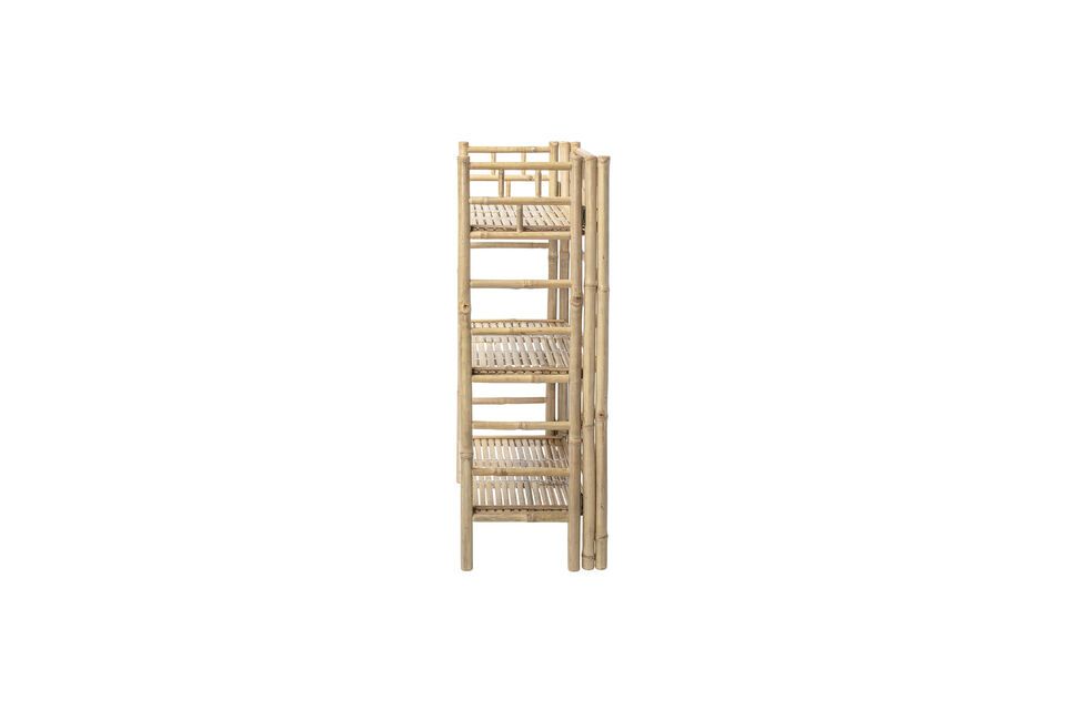 Zep natural bamboo folding bookcase - 8