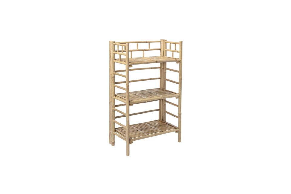 Zep natural bamboo folding bookcase - 9