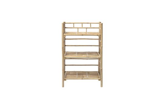 Zep natural bamboo folding bookcase Clipped