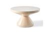 Miniature Zig zag beige fiberglass coffee table 1