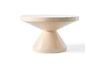 Miniature Zig zag beige fiberglass coffee table 6