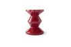 Miniature Zig zag burgundy red fiberglass stool 5