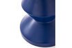 Miniature Zig zag dark blue fiberglass outdoor stool 4