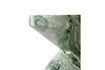 Miniature Zig zag dark green marble stool 3