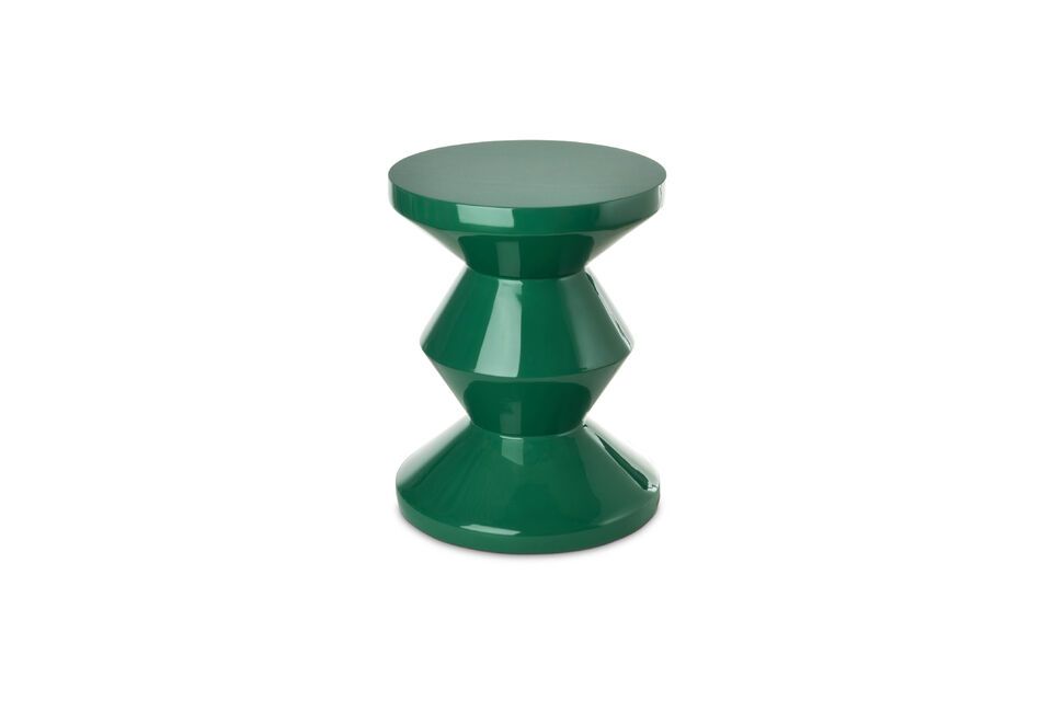 Zig Zag green polyester side table Pols Potten