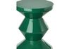 Miniature Zig Zag green polyester side table 3