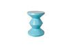 Miniature Zig zag light blue fiberglass stool 1