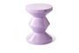 Miniature Zig zag lilac fiberglass stool Clipped