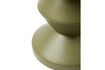 Miniature Zig zag olive green fiberglass outdoor stool 4