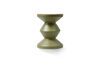 Miniature Zig zag olive green fiberglass outdoor stool 3