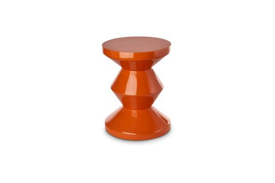 Zig Zag orange side table Clipped