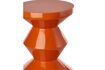 Miniature Zig Zag orange side table 4