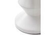 Miniature Zig zag white fiberglass outdoor stool 3